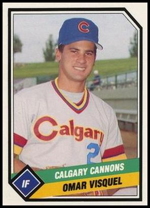 1989 CMC Calgary Cannons 23 Omar Vizquel
